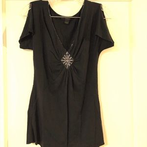 Express Tops - Black slinky blouse Express Tops - Black slinky blouse
